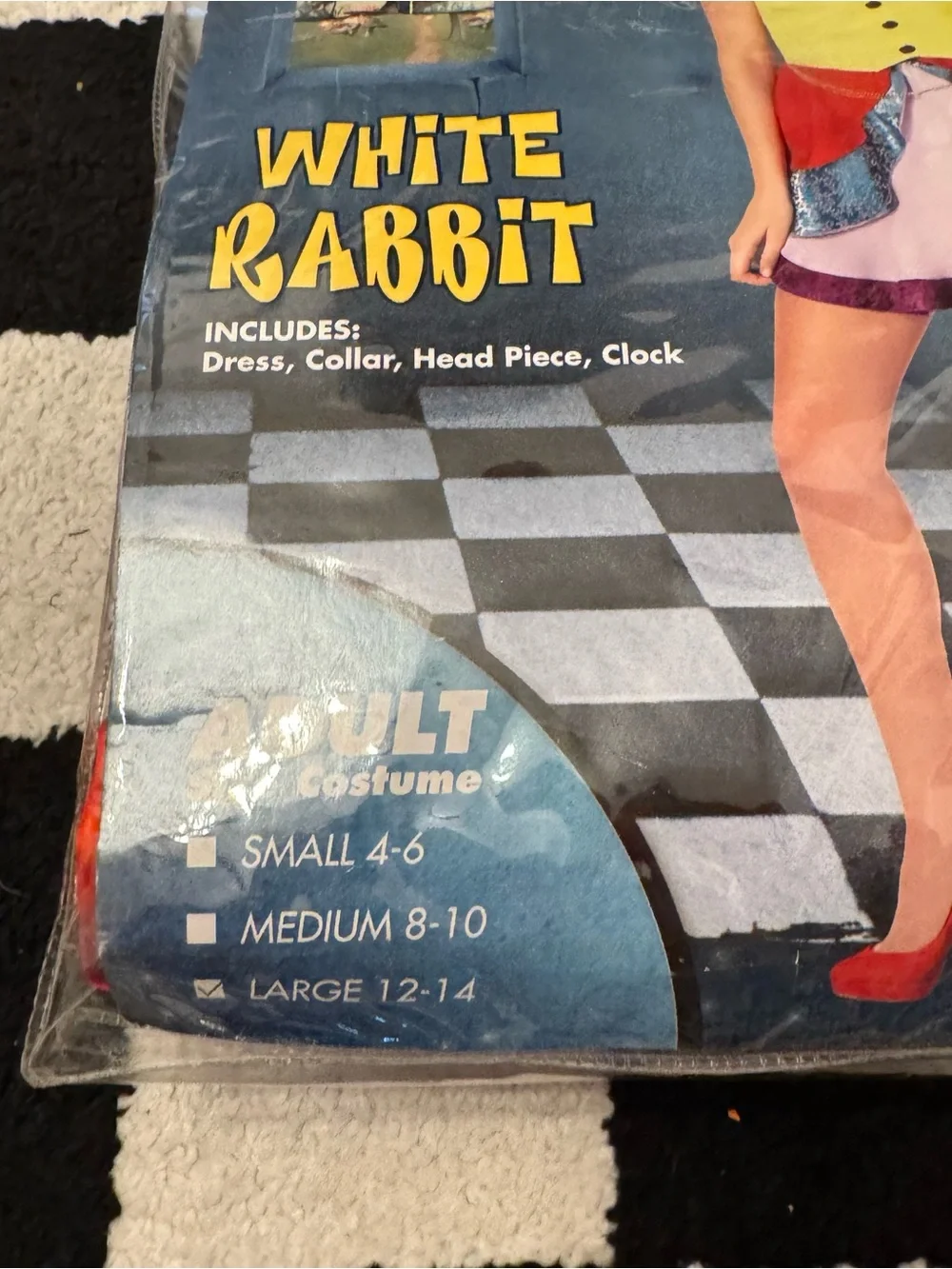 Spirit White Rabbit Adult Alice in Wonderland Costume Women’s Size Large 12-14